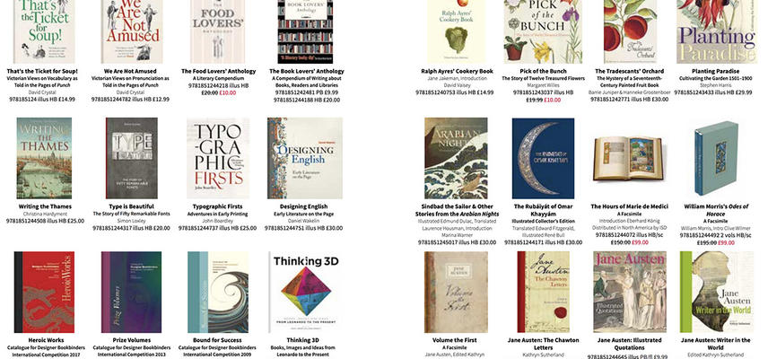 A snapshot of book covers illustrating the types of titles published by Bodleian Library Publishing